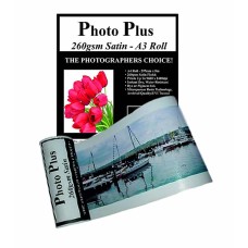 PhotoPlus Photo Paper A3 Panoramic Premium Satin Rolls 260gsm, 297mm x 8m.
